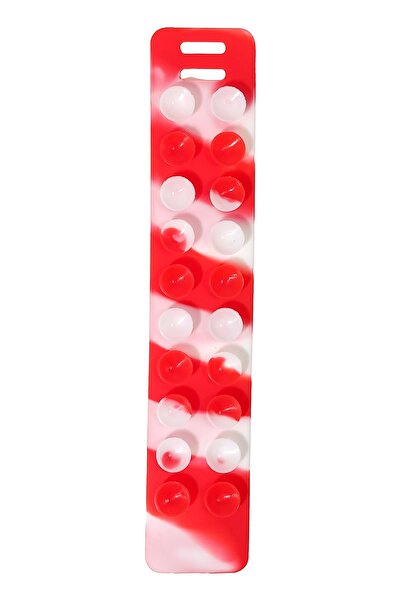 Avaleea Bratara Squidopop, Cu ventuze, Rosu si Alb, Ajustabila, 21 cm