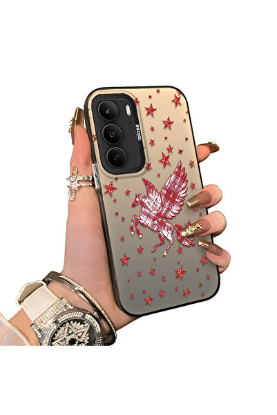 ucuc حافظة حماية للعدسات من السيليكون الصلب أكريليك متوافقة مع Realme C75، طر...