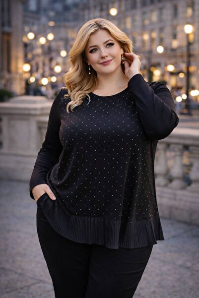 TUSSE Women's Elegant Sequin Embroidered S Glittery B Piped Crystal V Viscose...