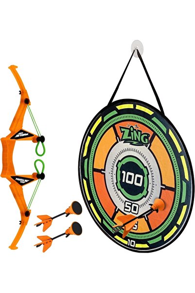 Noriel Set arc cu sageti si tinta Zing Storm Bullz-Eye, Portocaliu