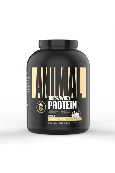 Universal Nutrition أنيمال 100% واي 2.3 كجم بنكهة الفانيليا