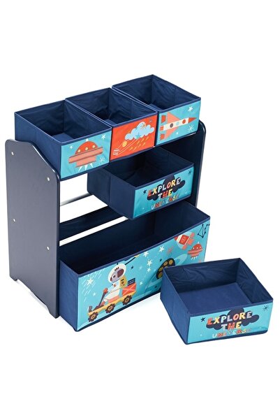 U-Grow Dulap depozitare jucarii Explore the universe, Albastru