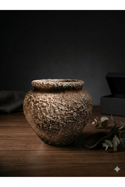 Elada Beton Large Size Vase, Decorative Vase, Gift Vase