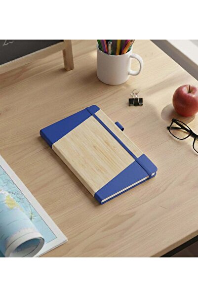 Trendmiya Bamboo Textured Notebook Navy Blue