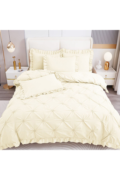 Pucioasa Duvet Cover Set with Pleated for a double bed for 2 people Pucioasa,...