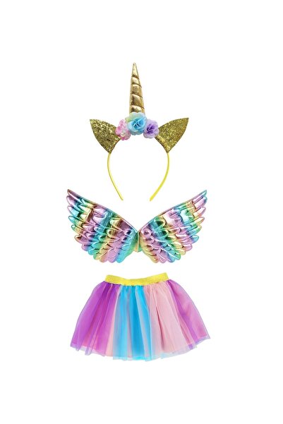 Toi-Toys Set Unicorn Bentita, aripi si fustita, 3 piese,