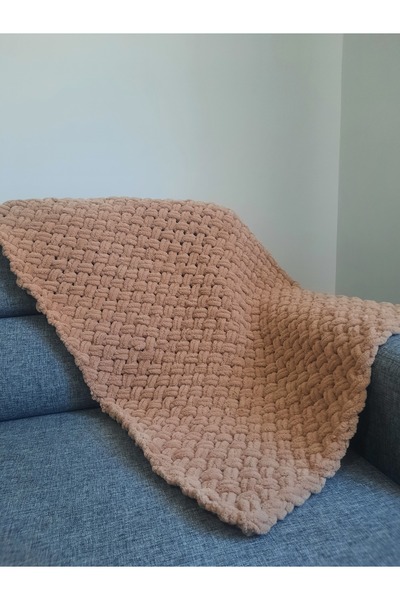 EvimDoğa El Örgüsü Puffy Bebek Battaniyesi 90x90