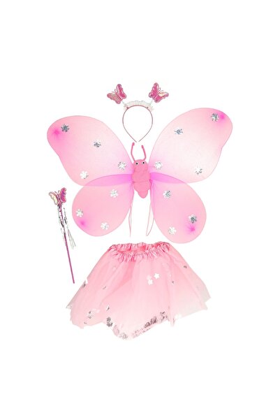 Toi-Toys Costum de Fluture cu fustita, aripioare, bentita si bagheta magica P...