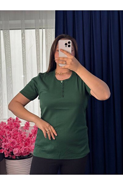 YNSGİYİM Yns - Women's Cotton Lu T-Shirt Rib Knit 100% Cotton T-Shirt Blouse ...