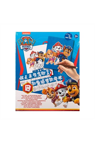 Create It Paw Patrol coloring book14 paper pages + 14 velvet pages