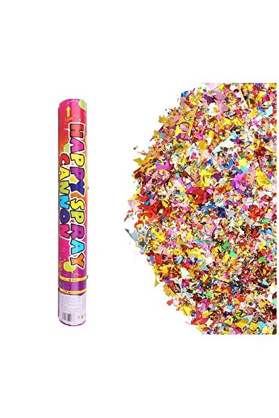 Avaleea Tub de Confetii, Clasic, 50x5 cm, Confetii Asortate din Plastic, Elib...