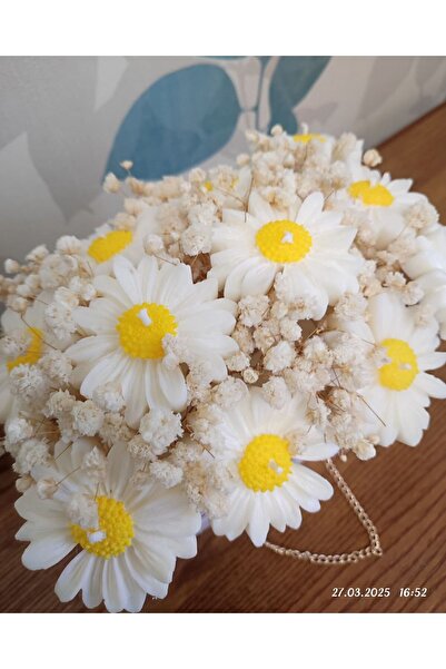 victiny Ανθοσυνθέσεις με 9 μαργαρίτες από αρωματικό κερί σόγιας και αποξηραμέ...