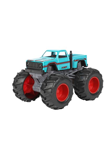 Toi-Toys Monster Truck with pull back8x11 cmLight blue
