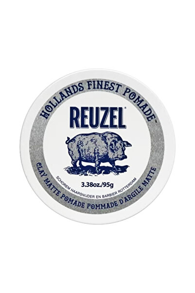 Reuzel Clay Matte Pomade Orta Tutucu Mat Kil Wax 95g