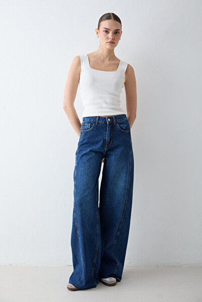 Melike Tatar Wide-Leg Denim Trousers 32-8003