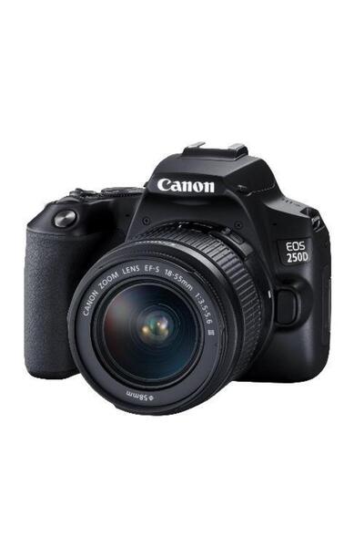 Canon DSLR фотоапарат EOS 250D 24.1MP 3" LCD 4K + EF-S 18-55mm IS STM черен