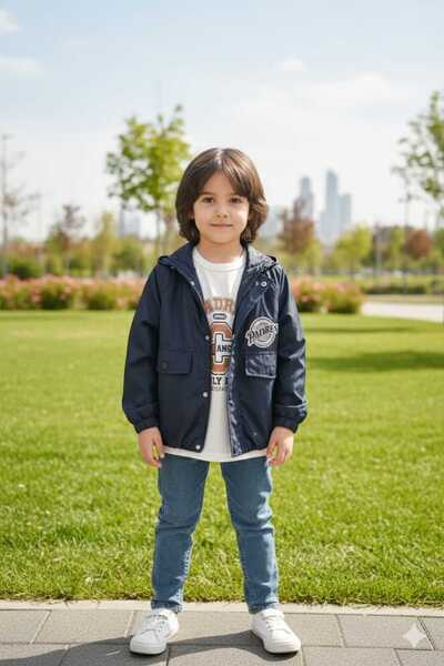 Yağmur Giyim Canöz 3-Piece Boy's Set with Jacket 6-8 Years 3214