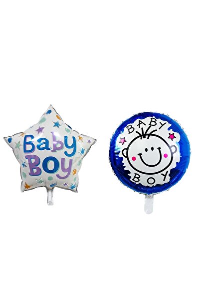 Avaleea Set de 2 baloane din folie metalică, figurine stea și cerc, temă bote...
