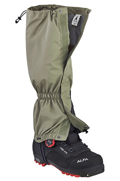 Asnes waterproof snow gaiters,gray color,snap and drawstring closure, for hik...