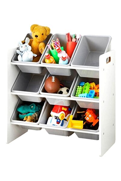 U-Grow Raft depozitare jucarii cu 9 cosuri incluse, U-grow, 60 x 30 x 60 cm