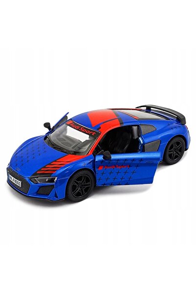 Kinsmart Macheta metalica Kinsmart, 2020 Audi R8 Coupe Livery Edition, Albast...