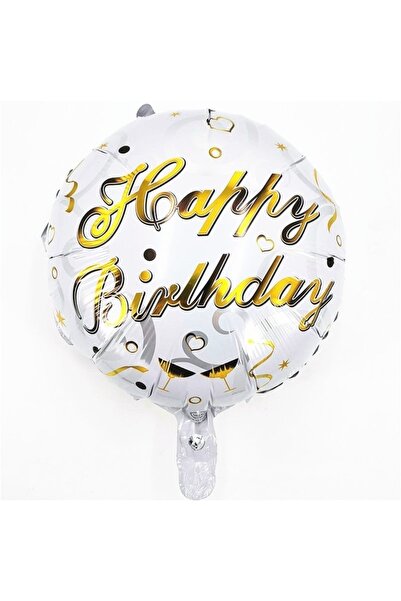 Avaleea Metallic Foil Balloon, Mini Round Figurine, Happy Birthday Model, Ann...