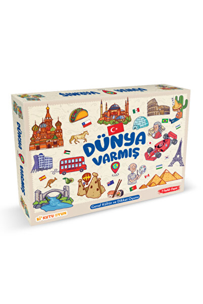 The World Exists - General Culture and Attention Game (7 Different Games)