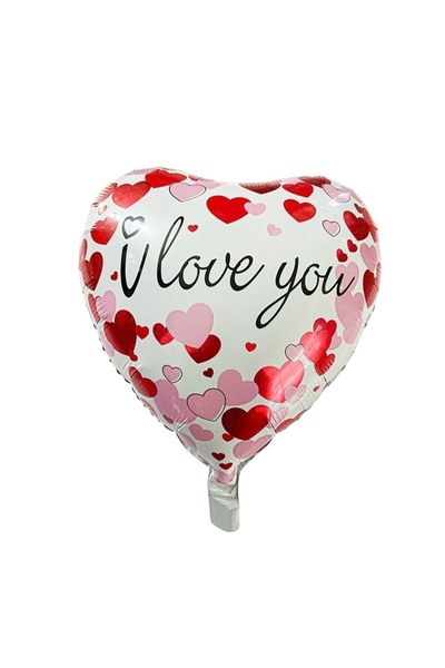Avaleea Metallic Foil BalloonHeart FigurineI LOVE YOU ModelLove Theme45 cmPac...
