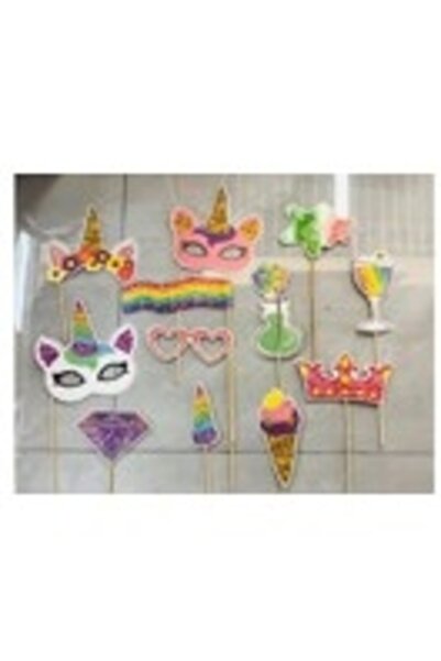 Avaleea Set 12 Accesorii pentru Petrecere, Props pentru Coltul de Poze, pentr...