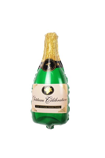 Avaleea Balon din Folie Metalizata, Mini Figurine, Model Sticla de Sampanie, ...