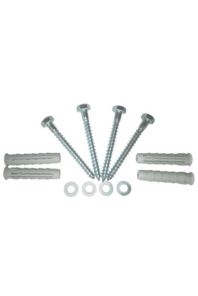 ELEMATIC Wall Rack Fixing Kit SFR4-14x70, 120kg, 4x Nylon Plugs + 14x70mm Scr...