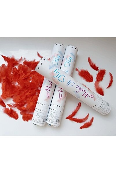 Avaleea Tub de Confetti, Model Pene, 27 cm, Make It Fly, Rosu