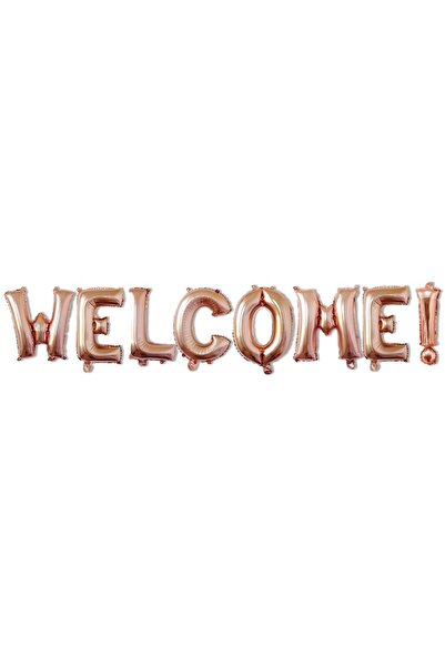 Avaleea Metallic Foil Balloon SetWELCOME! Model40 cm LettersParty BalloonsInd...