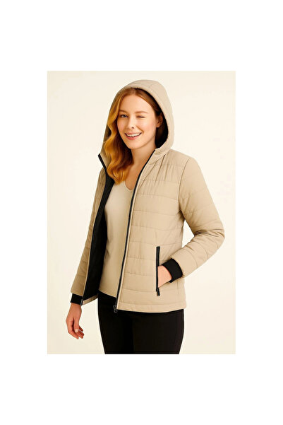 Narnuga Inflatable Jacket with Hooded Zippers, Water Repellent, Quilted Linin...