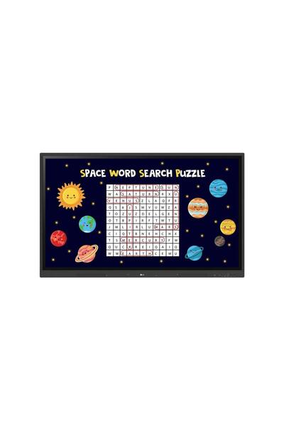 LG Interactive Whiteboard 75" 4K UHD Android 13 40-Touch Wi‑Fi BT 75TR3DK-BM