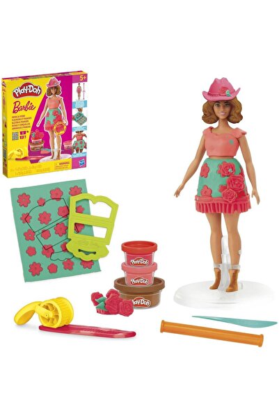 Hasbro Dough Modeling Set Floral & Fringe Fashion Doll Included - Play-Doh