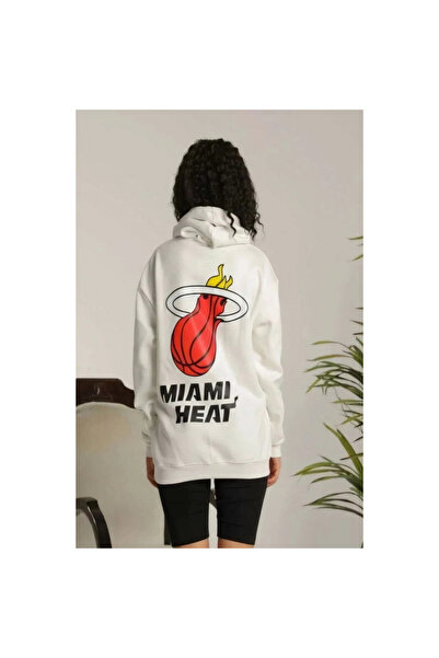 Narnuga Hooded Printed Sweetshirt - White