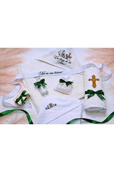 OEM Trusou Botez Safari – Brodat – 100% Bumbac – 7 piese