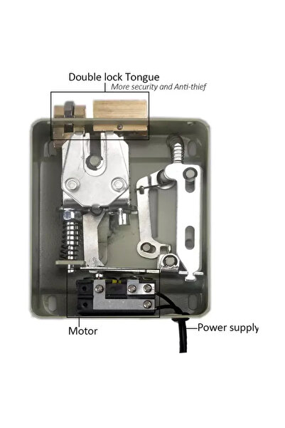 MMD Универсална електромагнитна автоматична порта Yala Mentor SY074 12V с бут...