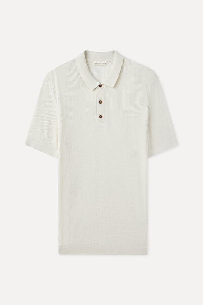 Mudo سترة تريكو بأكمام قصيرة وياقة بولو