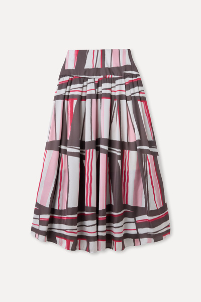 Mudo PATTERNED MIDI SKIRT