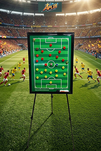 AVESSA Ttf-3000 Ayaklı Futbol Taktik Tahtası - Katlanabilir – Teleskopik Ayak...