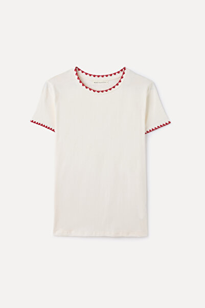 Mudo Embroidered Cycling Neck T-Shirt