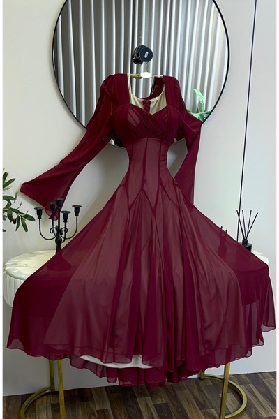 Rwnq Dresses Two-tone tulip dress