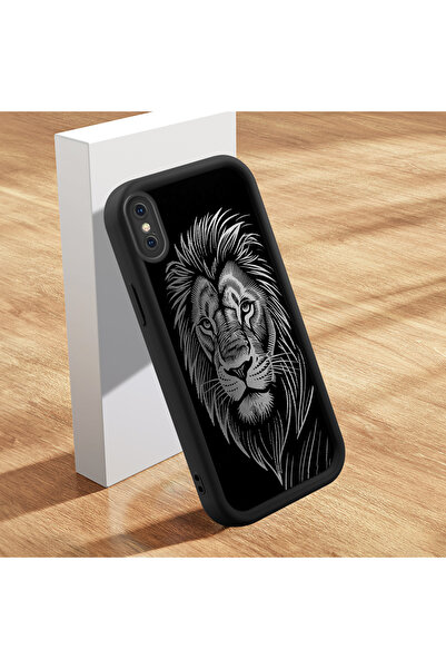 Hontinga حافظة هاتف آيفون X متوافقة مع غطاء الهاتف المصنوع من السيليكون الناع...