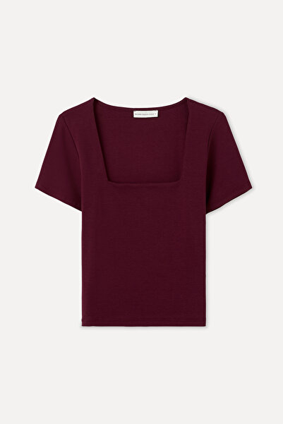 Mudo FITTED U YAKA T-SHIRT