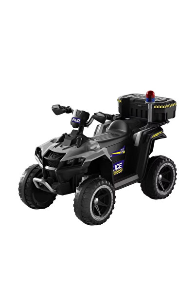 Kinderauto ATV poliție premium de 12V (gri)