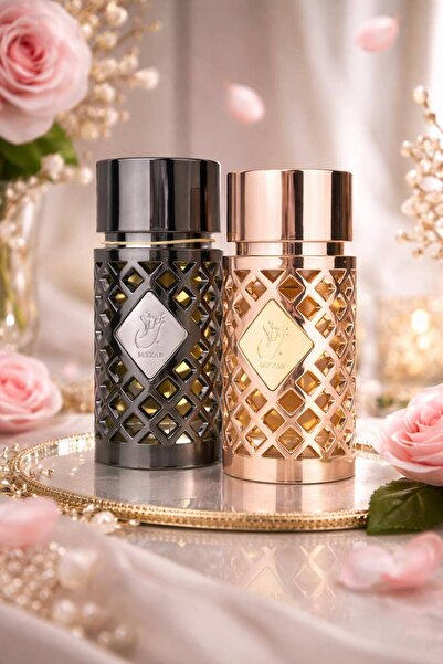 Jazzab gold Arabian Perfume Set for Couples & Jazzab Silver - Elegant Gift by...
