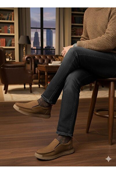 Mehmet Mete 62400 Comfortable Cool Men Nubuck Genuine Leather Men's Shoes