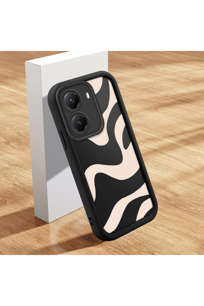 Hontinga Poco X7 Pro Uyumlu Kılıfı İnce Yumuşak Silikon Telefon Kılıfı Dalga ...